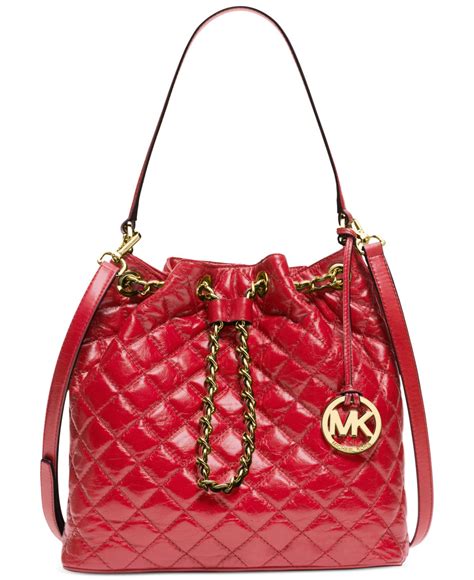 michael kors red and gold bag|Michael Kors red bag sale.